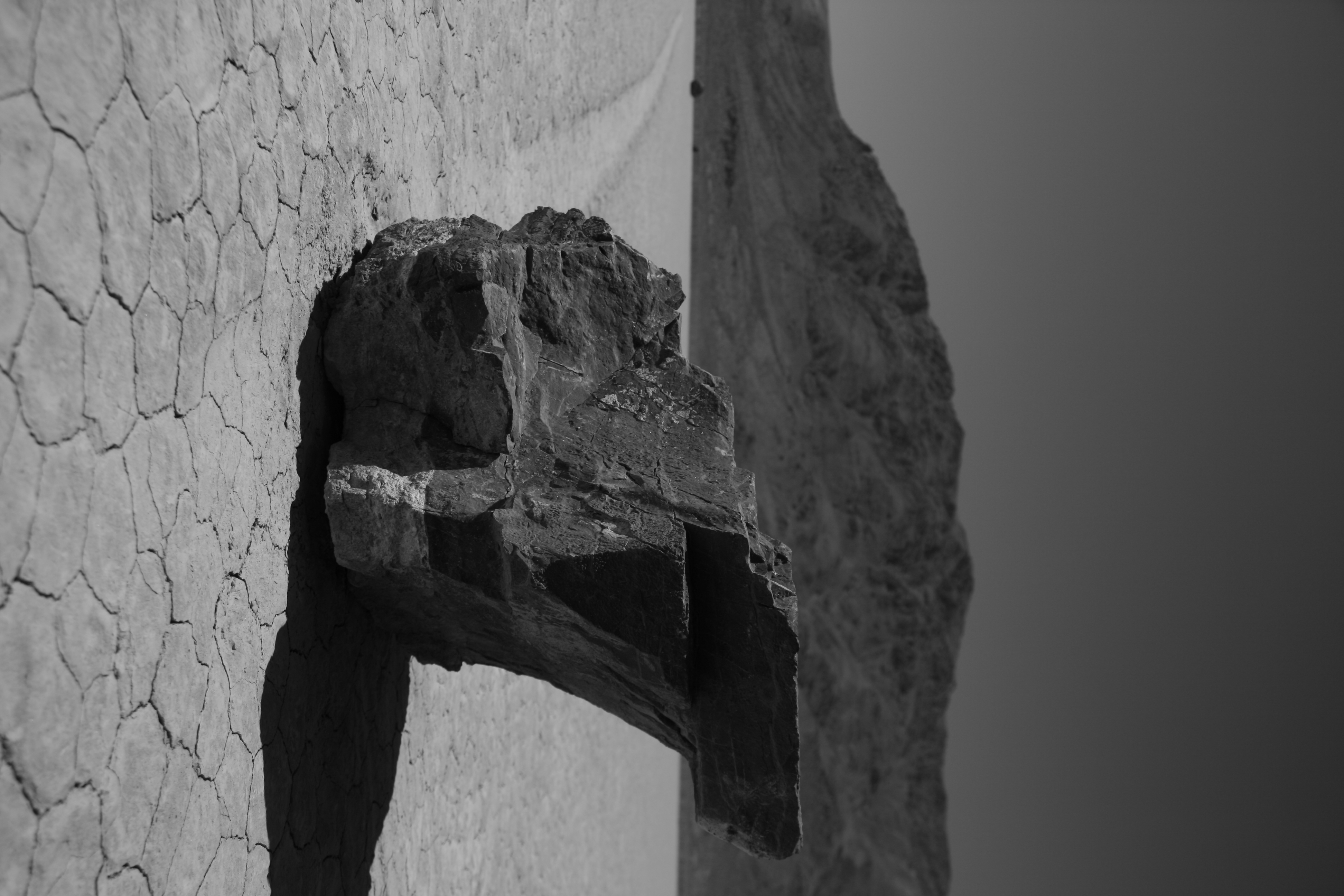 Sailing stones leaving trails on the playa